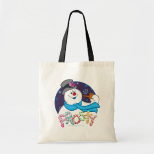Bolso De Tela Frosty the Snowman™   Colorido nombre de la cañ