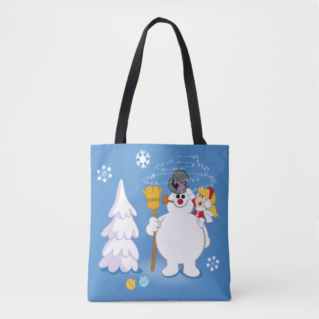 Bolso De Tela Frosty the Snowman™ | Frosty & Karen Winter Fun (Anverso)