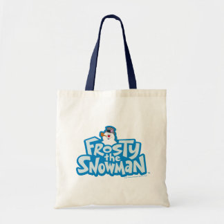 Bolso De Tela Frosty the Snowman™ | Logotipo apilado congelado