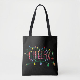 Bolso De Tela Frosty the Snowman™ Luces navideñas "Chillax"