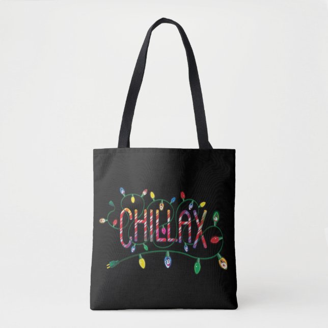 Bolso De Tela Frosty the Snowman™ | Luces navideñas "Chillax" (Anverso)