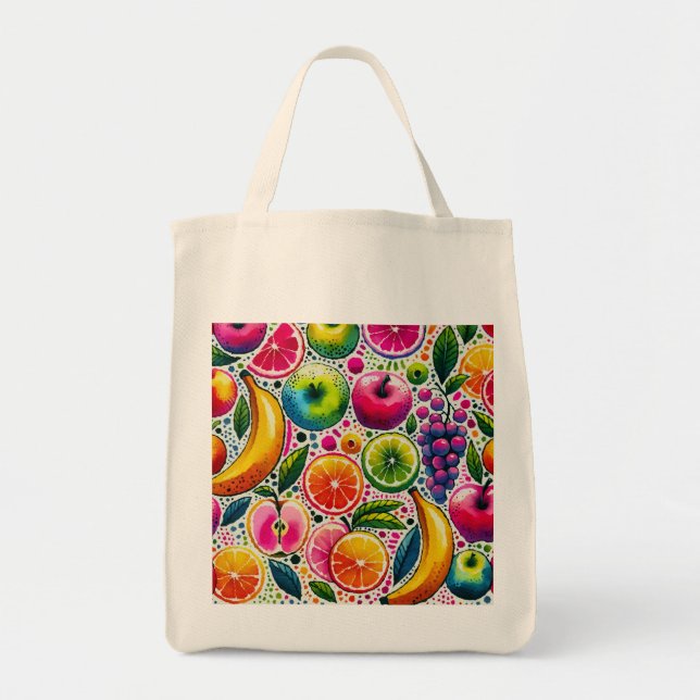 Bolso De Tela Fruity Splendor (Frente)