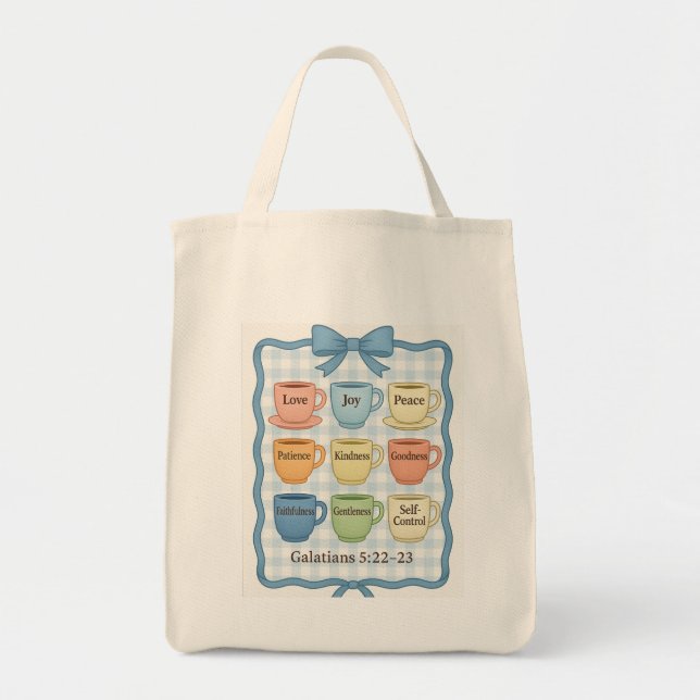 Bolso De Tela Fruta azul del Espíritu (Frente)