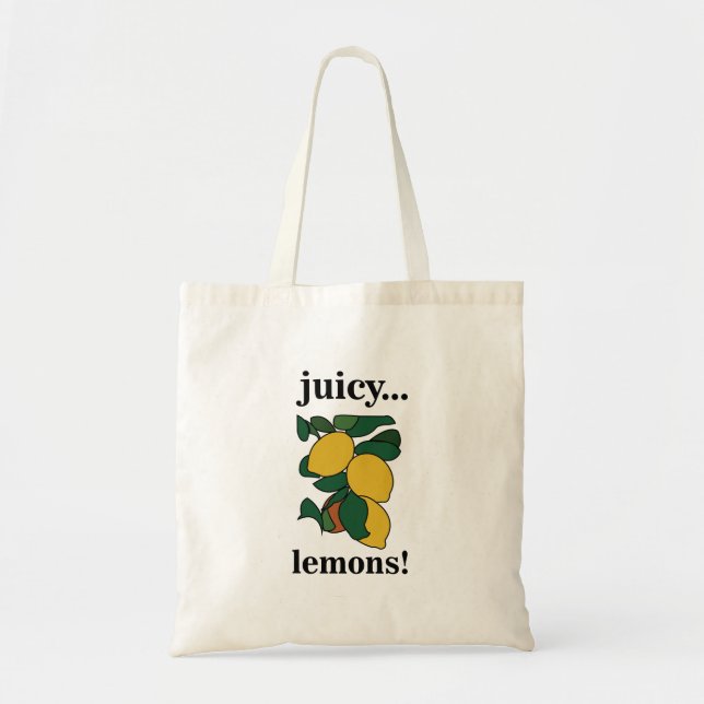 Bolso De Tela Fruta cítrica de limón Verano  (Frente)