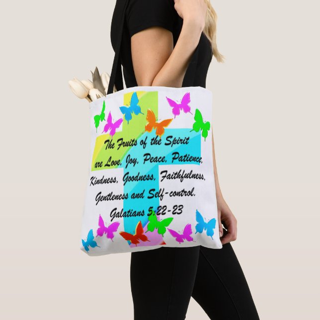 BOLSO DE TELA FRUTA CRISTIANA DEL ESPÍRITU (Detalle)