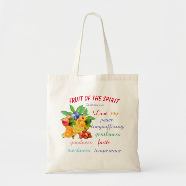 Bolso De Tela Fruta del espíritu (Frente)