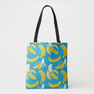 Bolso De Tela fruta fresca amarilla tropical plátano sin soldad