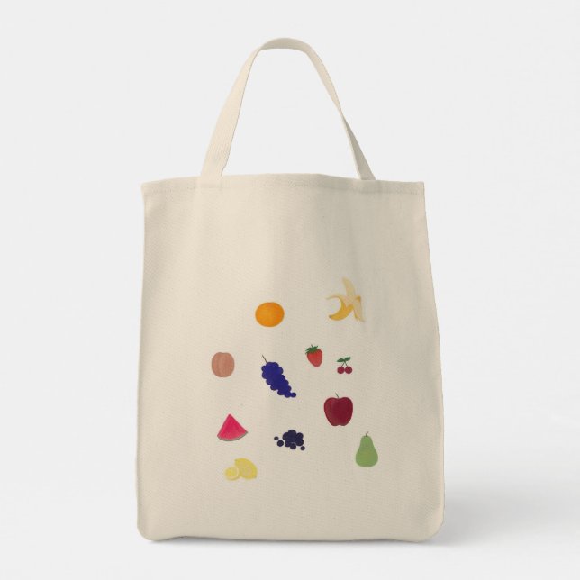 Bolso De Tela ¡Fruta, Fruta, Fruta! (Reverso)