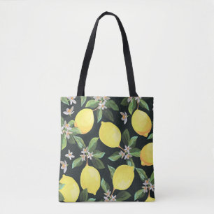 Bolso De Tela Fruta limón: Diseño de patrones sin foco