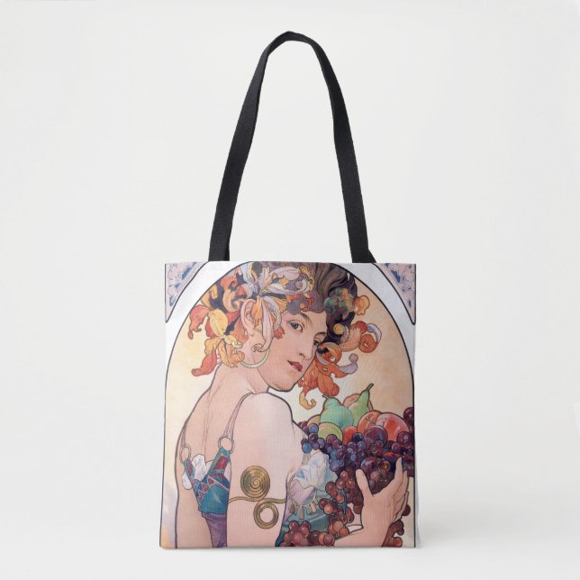 Bolso De Tela Fruta, Mucha (Anverso)