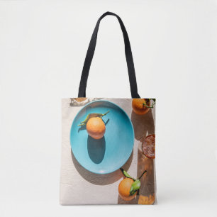 Bolso De Tela fruta naranja en placa