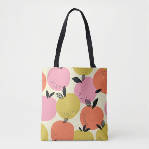 Bolso De Tela Fruta naranja, Patrón De Verano Sin Marea.
