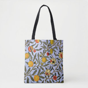 Bolso De Tela Fruta, patrón vintage de William Morris,