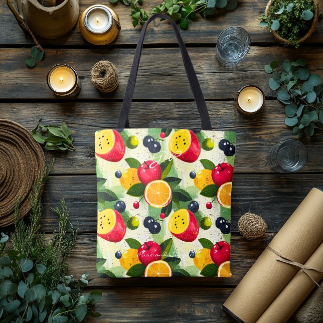 Bolso De Tela Fruta personalizada - Estilo de vida saludable vib (Subido por el creador)
