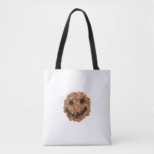 Bolso De Tela Fruta sonriente y rostro de cereales