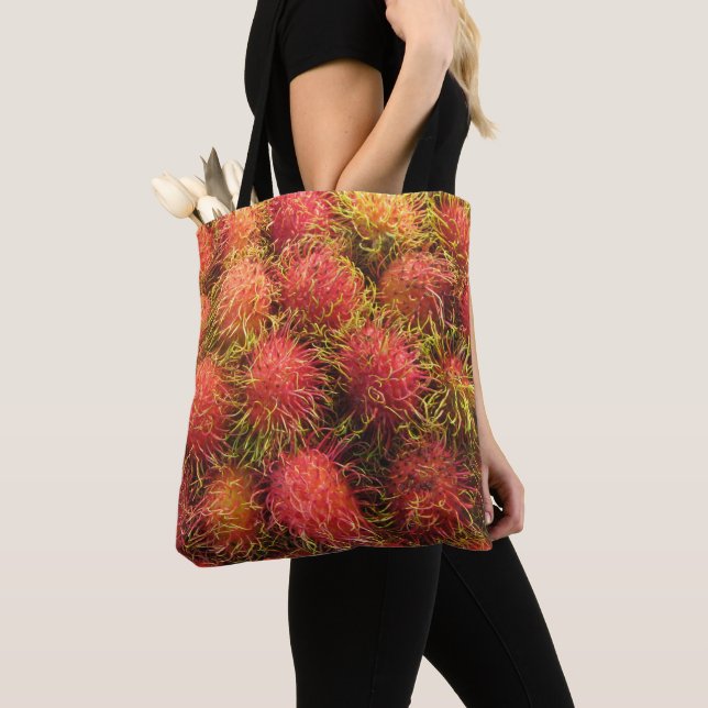Bolso De Tela Fruta tropical de Rambutan (Detalle)