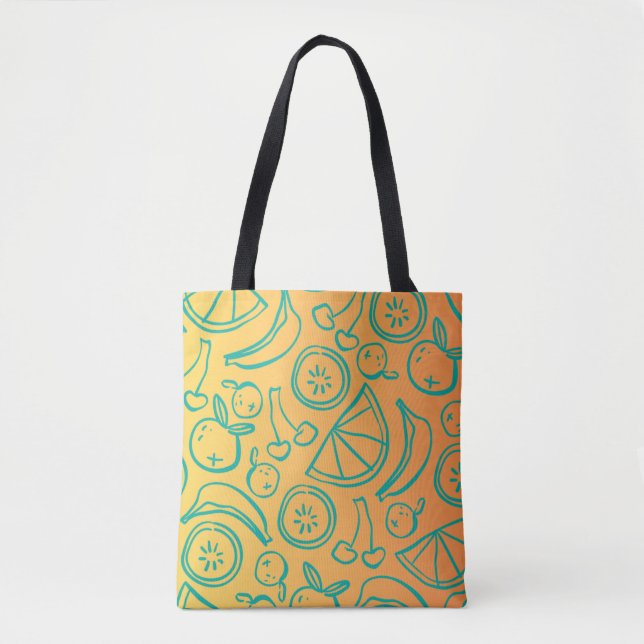 Bolso De Tela Frutas (Anverso)