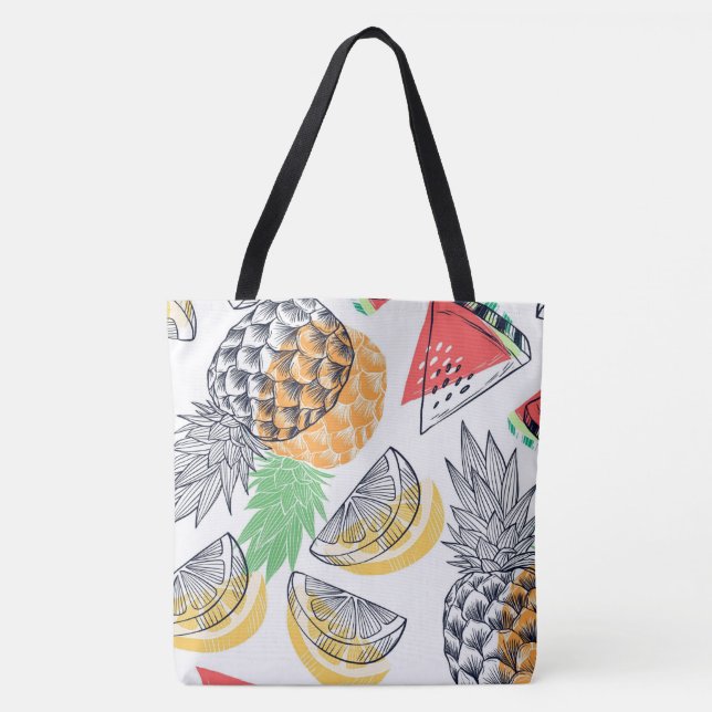 Bolso De Tela Frutas (Anverso)