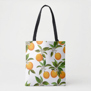 Bolso De Tela Frutas cítricas: Ilustracion digital vintage