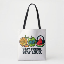 Bolso De Tela Frutas de arte pop frescas y llamativas