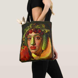 Bolso De Tela Frutas de la Expresión – Un Retrato Surrealista