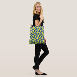 BOLSO DE TELA FRUTAS DE LEMONIA EN AZUL DE PAÍS
