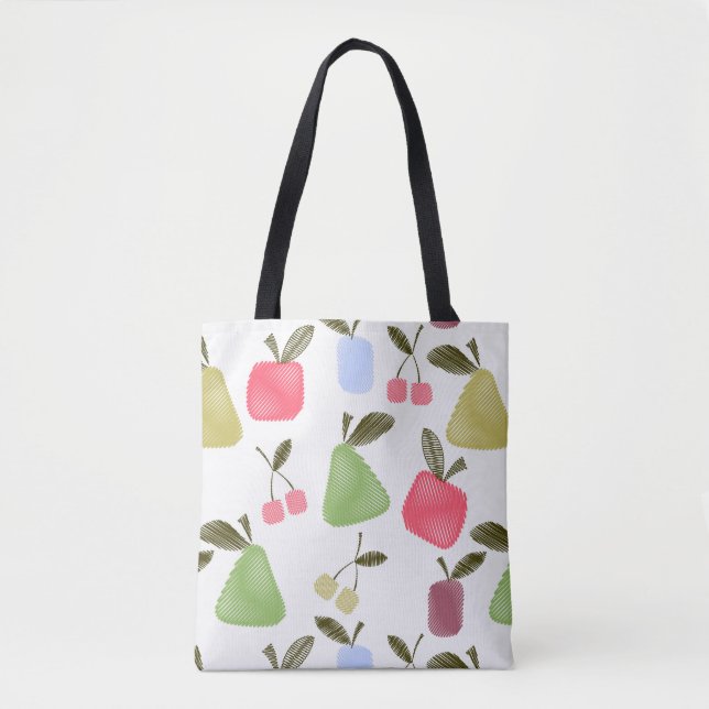 Bolso De Tela Frutas de personalizado sin foco raspadas manzanas (Anverso)
