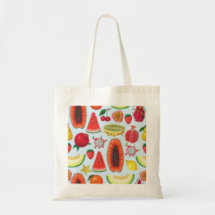 Bolso De Tela Frutas Exóticas: Impresión a la moda sin problemas