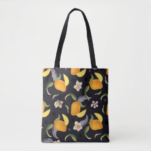 Bolso De Tela Frutas tropicales de mango: sin foco brillante