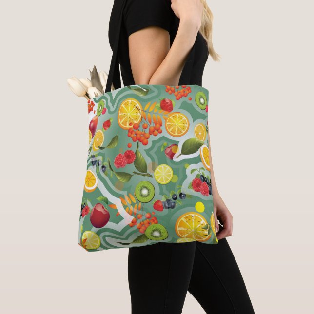 Bolso De Tela Frutas Variadas 7 (Detalle)