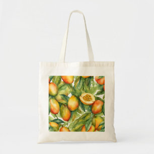 Bolso De Tela Frutas y hojas de mango
