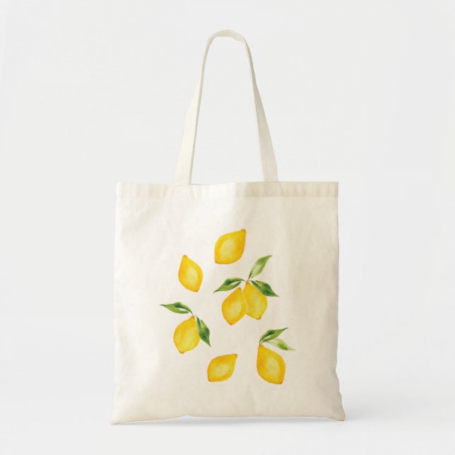 Bolso De Tela Fruto cutáneo de limón amarillo (Frente)