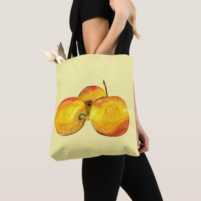 Bolso De Tela Fruto de la fruta de la acuarela (Detalle)