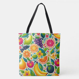 Bolso De Tela Frutos coloridos