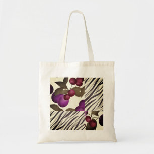 Bolso De Tela Frutos de ciruela oscura sin foco bayas moradas ce