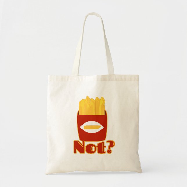 Bolso De Tela Fry Not Cheeky French Fries Personalizado Motto (Frente)