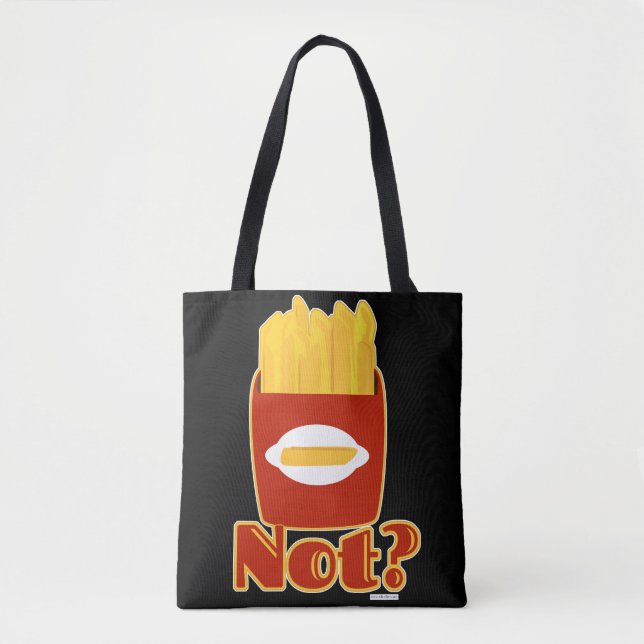 Bolso De Tela Fry Not Fun French Fries Humor Motto (Anverso)