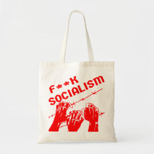 Bolso De Tela Fuc>  Alambre de Barb del Socialismo #USAPatriotGr