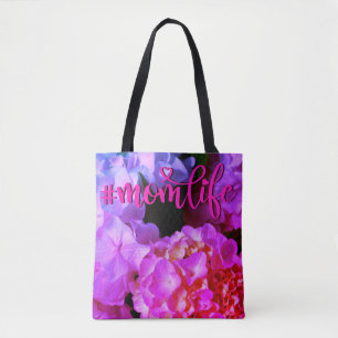 Bolso De Tela Fuchsia Pink Hydrangeas