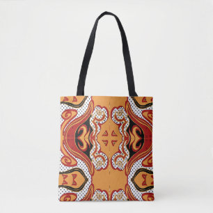 Bolso De Tela Fuego