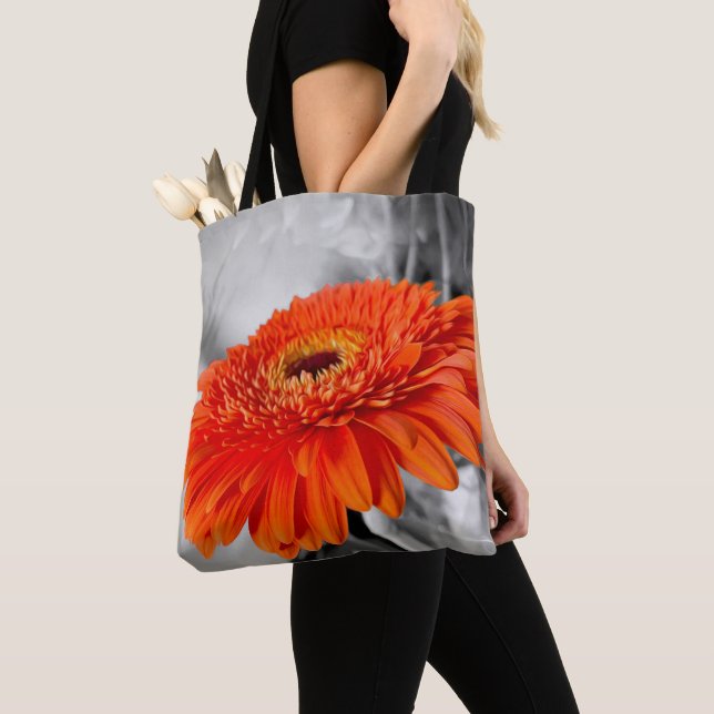 Bolso De Tela Fuego en pétalos (Detalle)