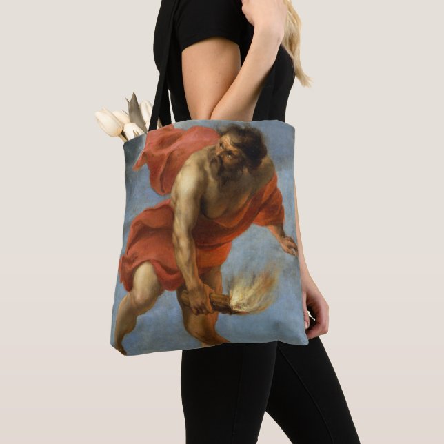 Bolso De Tela Fuego que lleva de PROMETHEUS (Detalle)