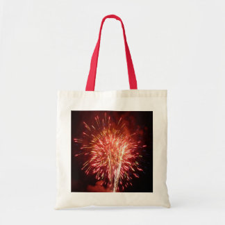 Bolso De Tela Fuegos artificiales rojos, blancos y azules II Pat