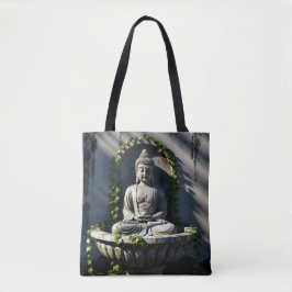 Bolso De Tela Fuente de Buda Serene Tranquil