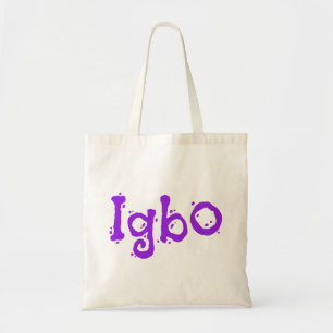 Bolso De Tela Fuente morada de diseño Igbo