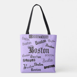 Bolso De Tela Fuentes de Boston en Lavender