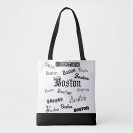 Bolso De Tela Fuentes negras de Boston