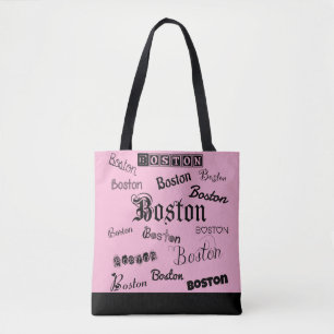 Bolso De Tela Fuentes negras de Boston