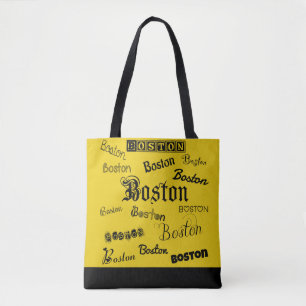 Bolso De Tela Fuentes negras de Boston