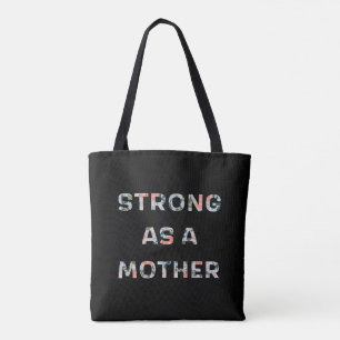 Bolso De Tela Fuerte como diseño floral madre